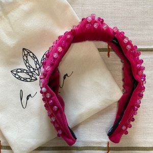 La Bella Pink Agate Headband